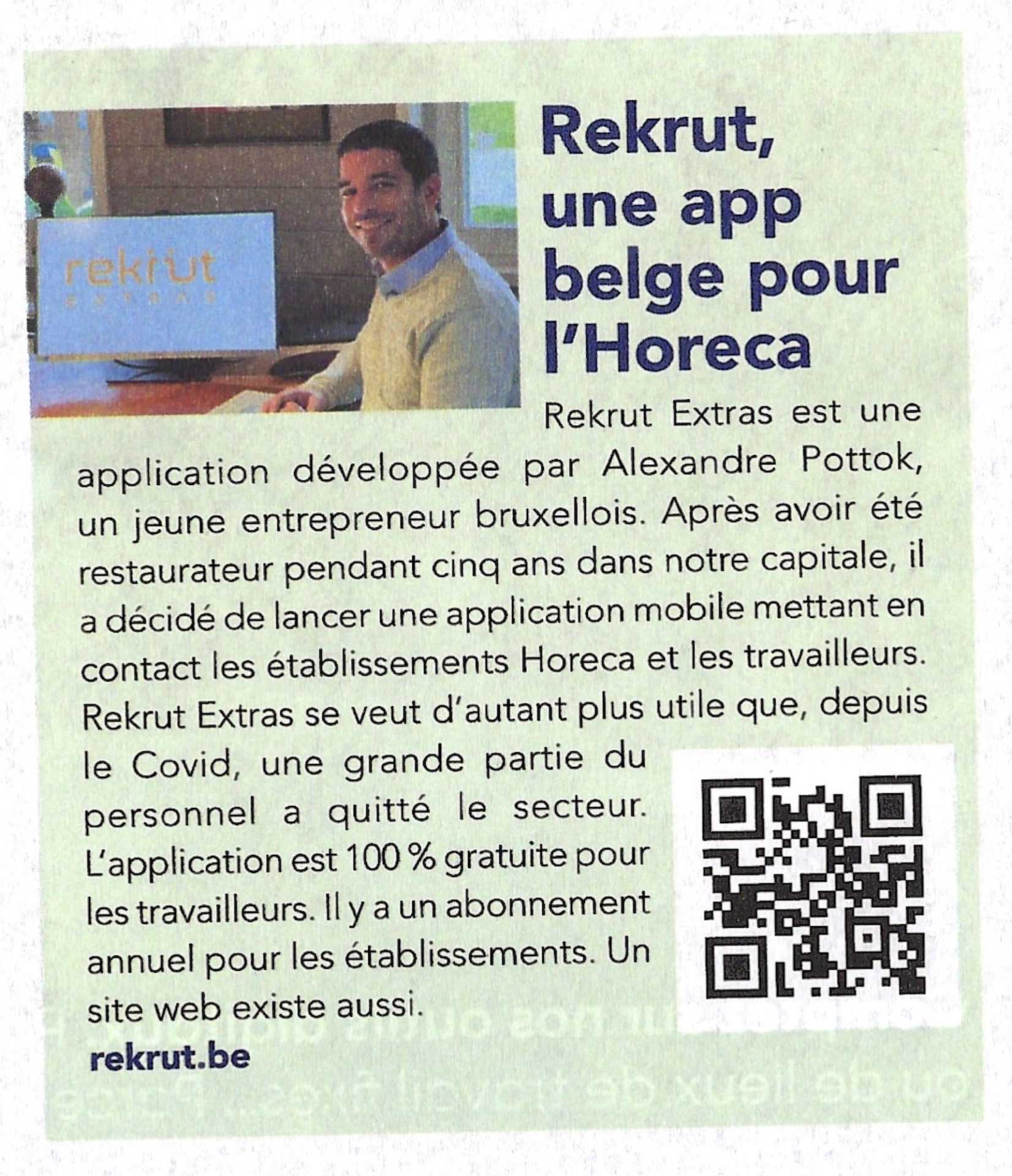 BECI - Rekrut - Offre D'emploi HORECA